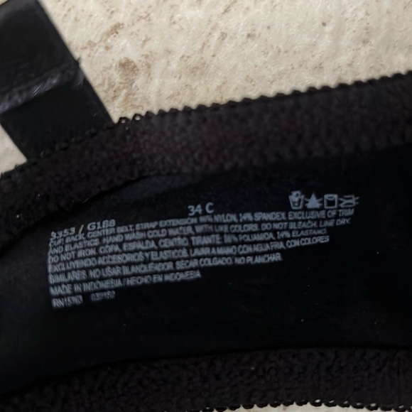 Bali Black Lift Bra Side Shaping Size 34C NWT ❤️ - Picture 7 of 8